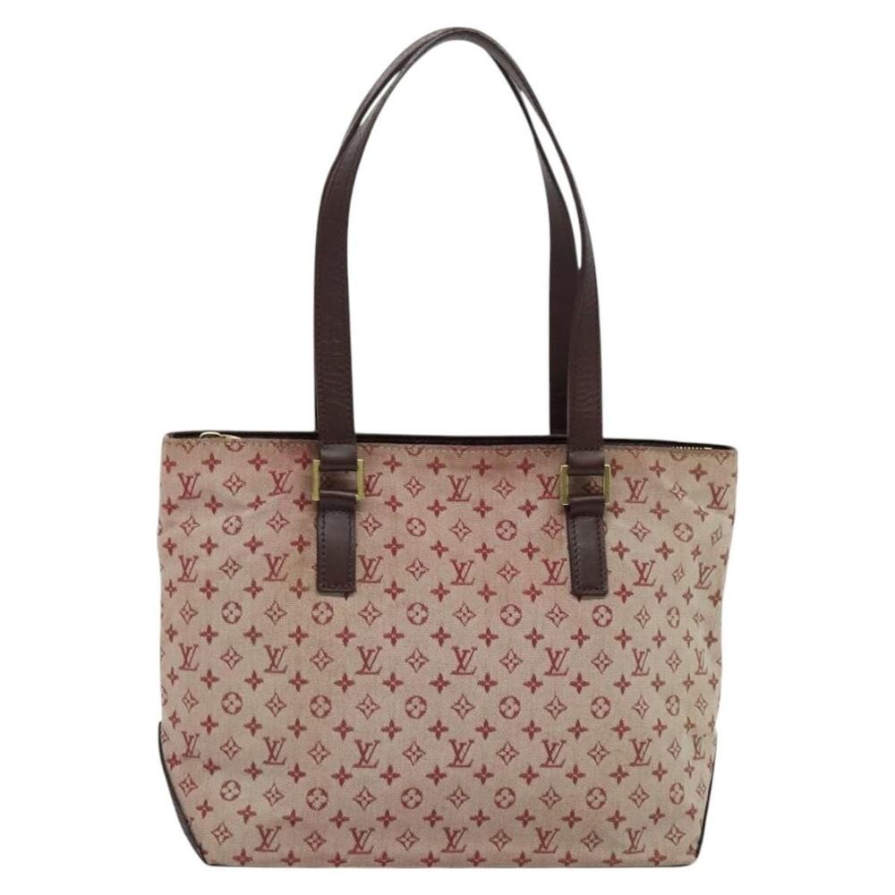 Louis Vuitton Monogram Mini Cabas Piano Tote Bag Spo Red